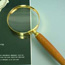 Hand Loupe -  75mm gold plated Magnifier