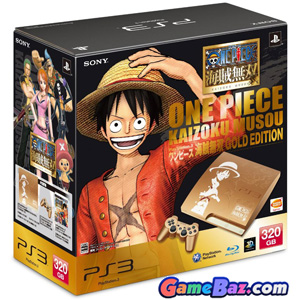 PS3 PlayStation 3(250GB) One Piece Kaizoku Musou Gold Edition Edition (CEJH-10021) - 110V