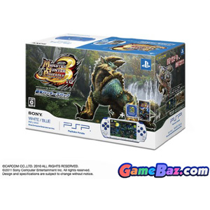 PSP Monster Hunter Portable 3rd Special Model - White/Blue  (PSP-3000 Bundle) [pre-owned] Picture / Boxart